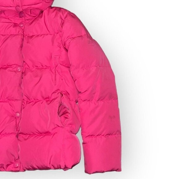 Gap kids bright pink down filled puffer winter coat size XL - Picture 5 of 14